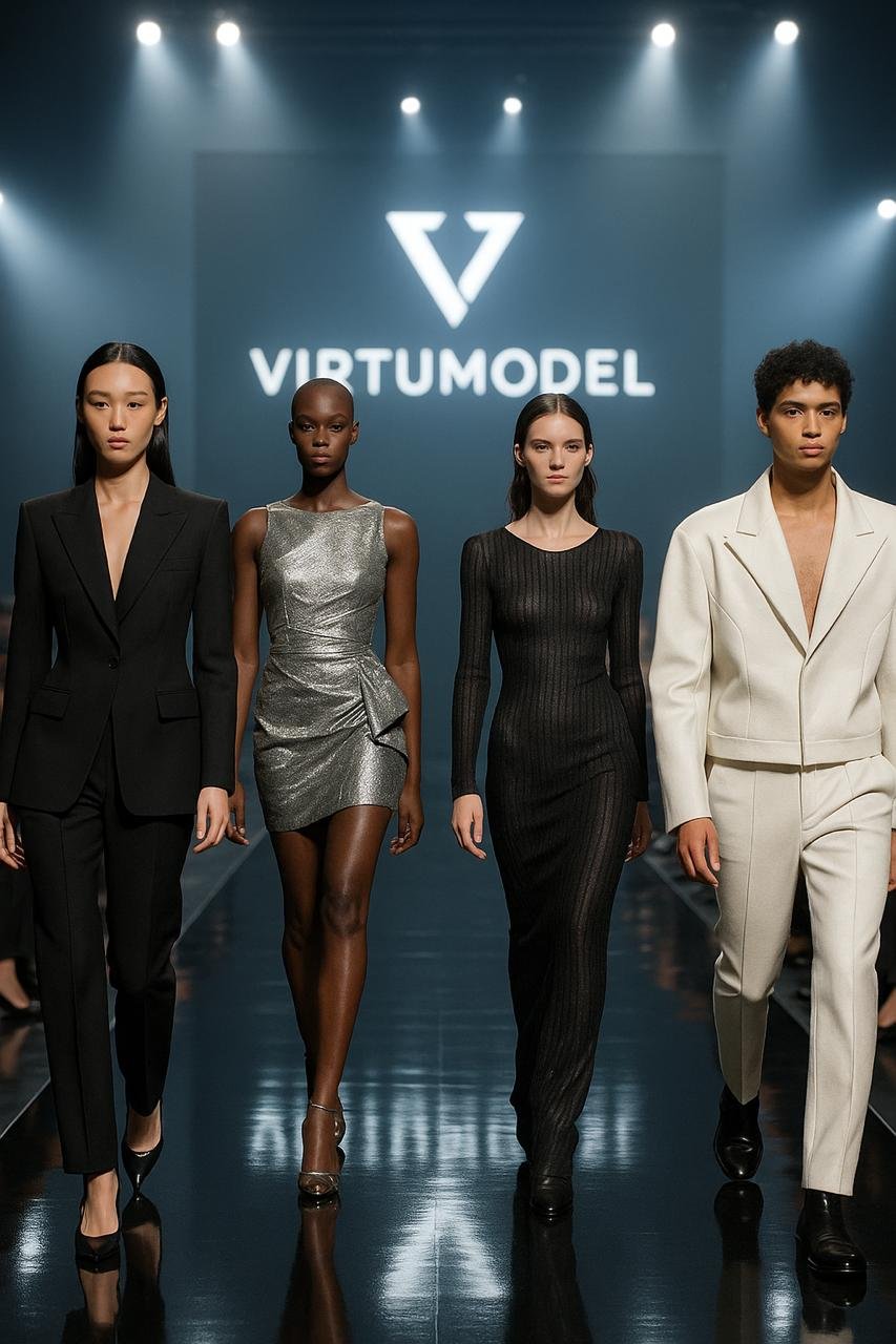 AI Model in futuristic dress