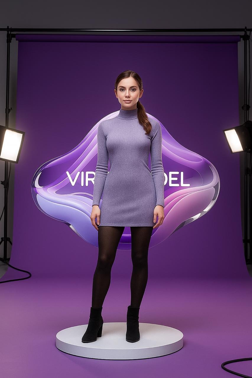 AI Model in futuristic dress