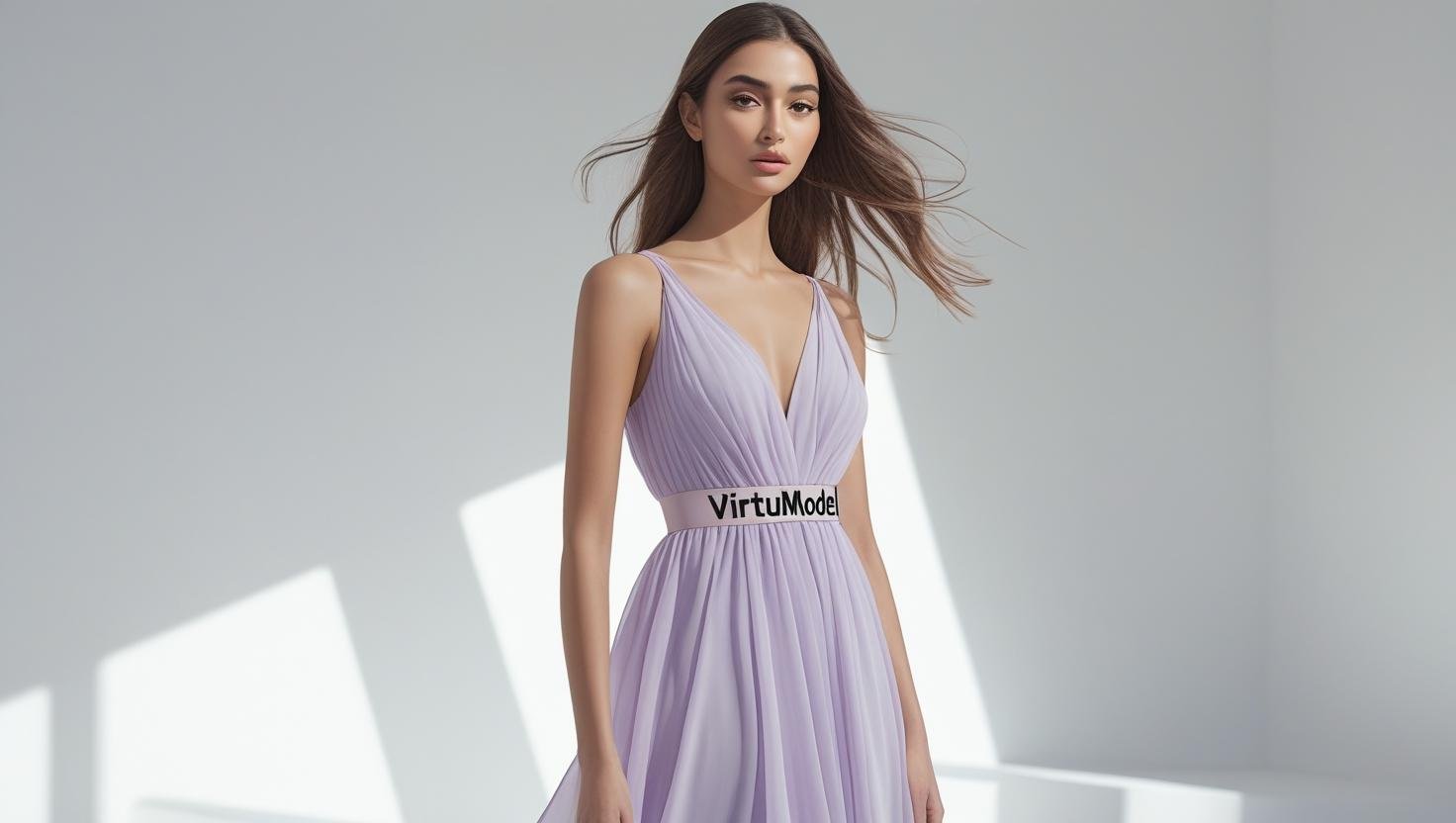 AI Model in futuristic dress